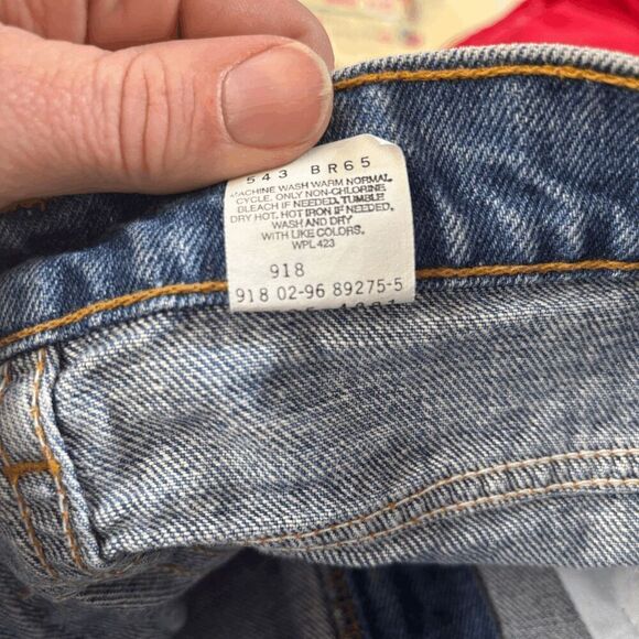 Vintage 90's Y2K Levis 505 Denim Pants W32 L32 Made in PR USA Faded Wash EUC - Picture 8 of 9